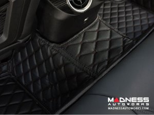 Mercedes Benz CLA Floor Liner Set - Black w/ Black Stitching
